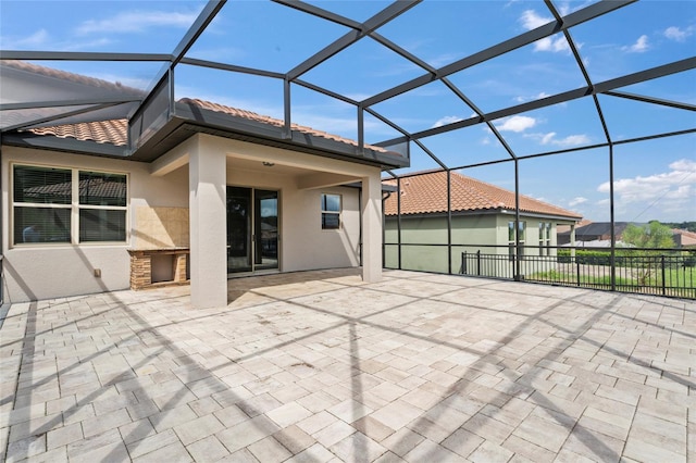 exterior space with a lanai