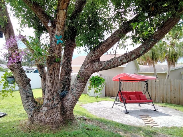 view of yard with a patio