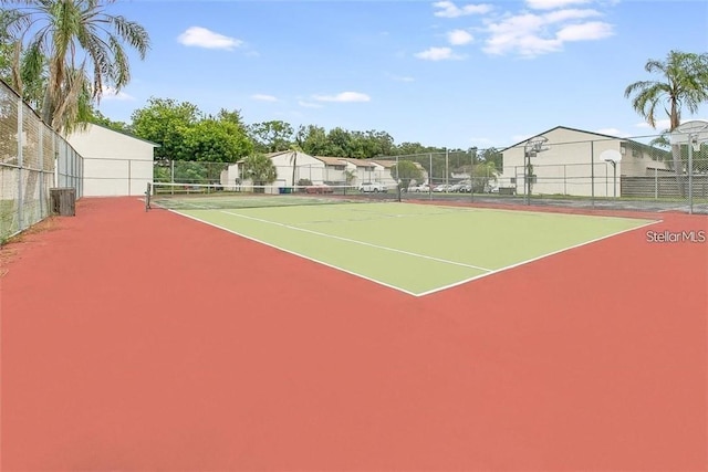 view of sport court