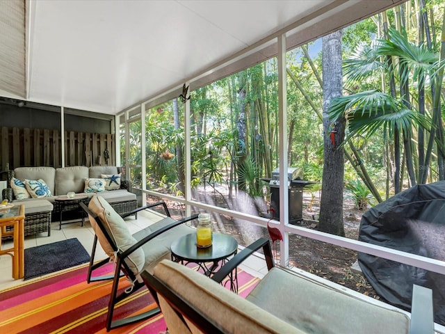 sunroom with a wealth of natural light