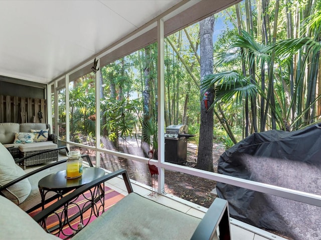 view of sunroom / solarium