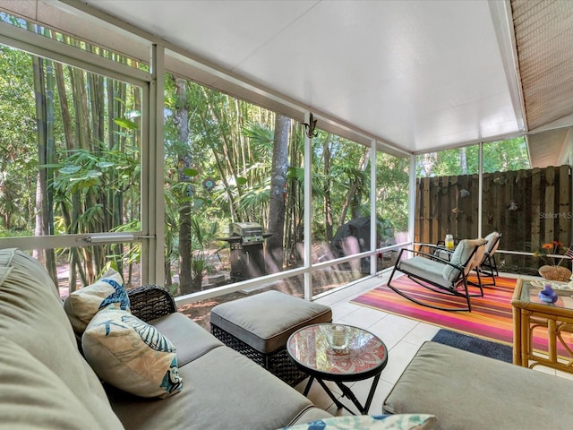 view of sunroom / solarium