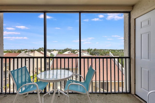 unfurnished sunroom featuring a healthy amount of sunlight