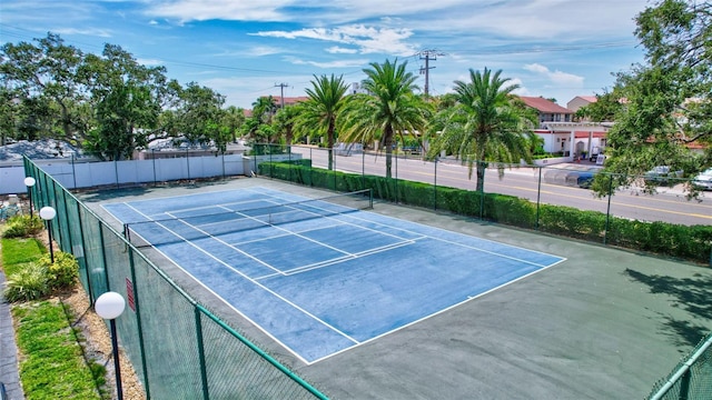 view of tennis court