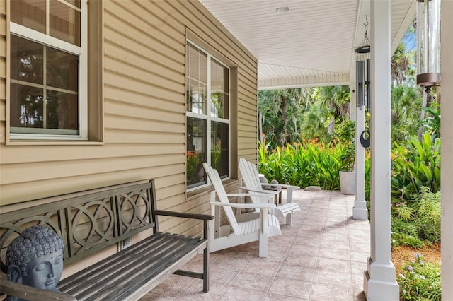 view of patio / terrace featuring a porch