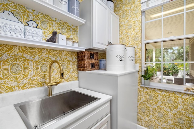 laundry area with sink