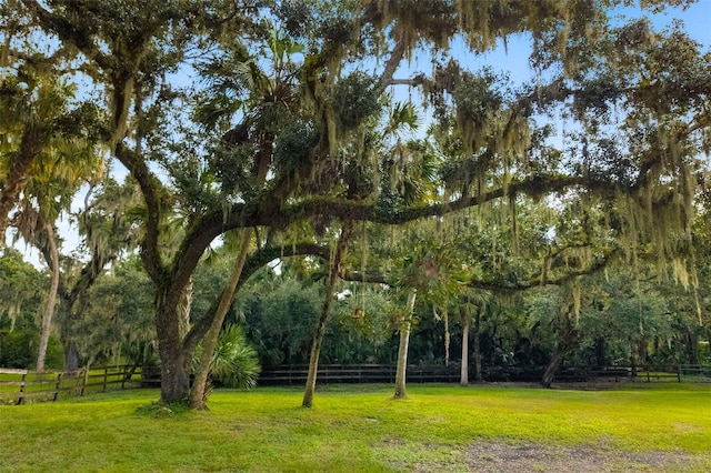 surrounding community featuring a yard