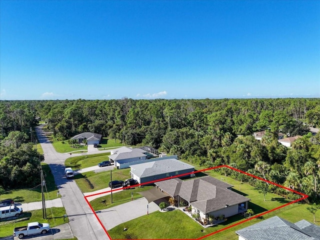 birds eye view of property