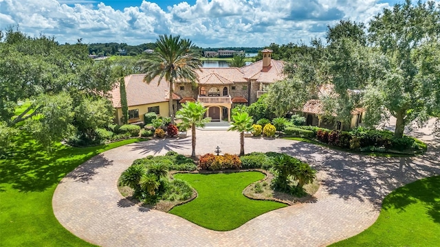 birds eye view of property