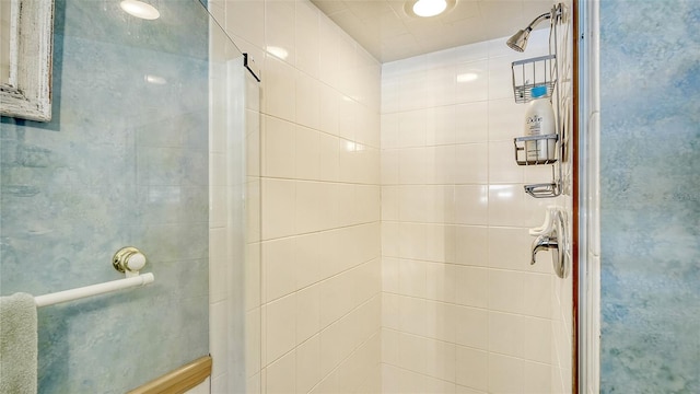 bathroom with walk in shower