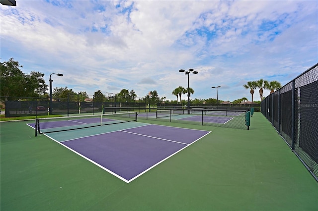 view of tennis court