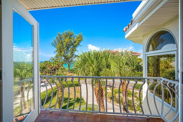 view of balcony