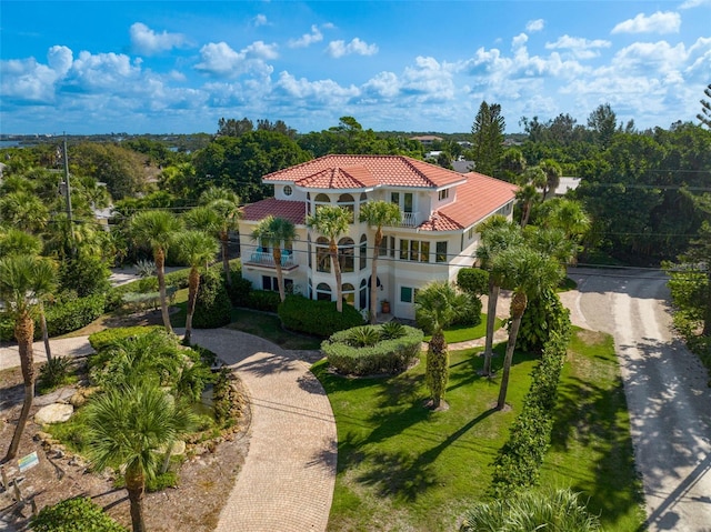 birds eye view of property