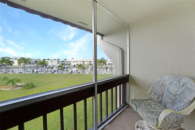 view of balcony