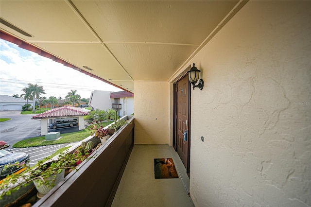 view of balcony