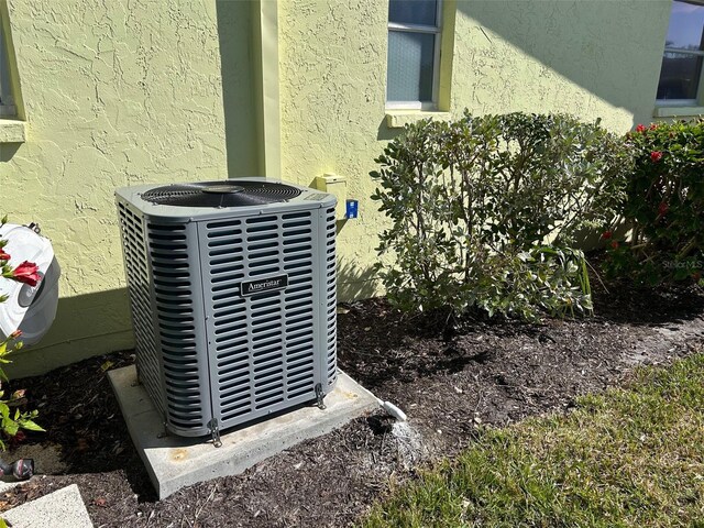 6812 11th Ave W Unit 6812, Bradenton, FL 34209 - exterior view of a central air condition unit and stucco siding
