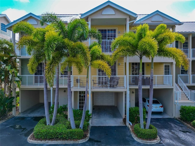 view of building exterior with a garage