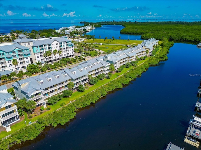 553 Bahia Beach Blvd, Ruskin, FL 33570 - aerial view featuring a water view