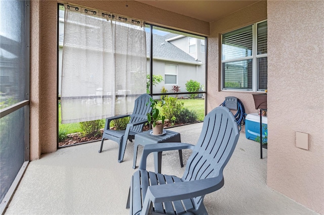 view of sunroom / solarium