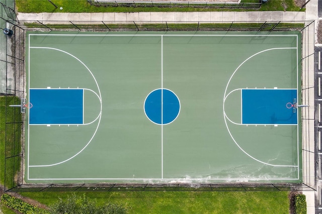 view of basketball court