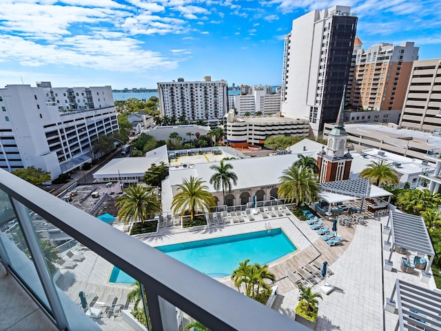 view of pool