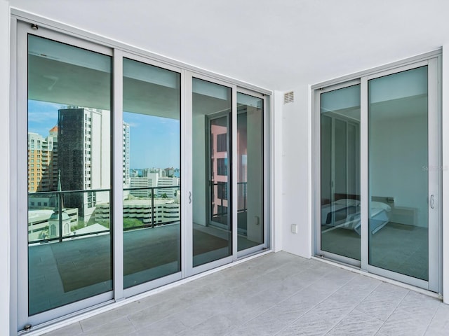 balcony featuring a patio area