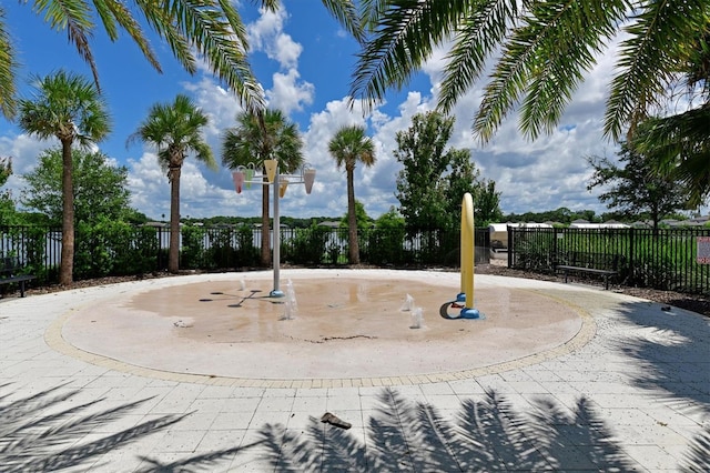 surrounding community with fence