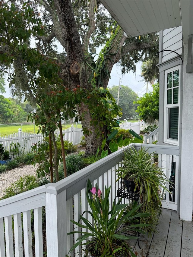 view of balcony