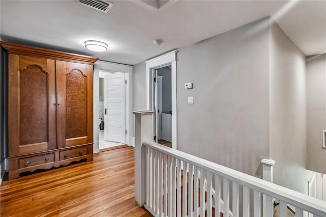 hallway featuring light hardwood / wood-style flooring