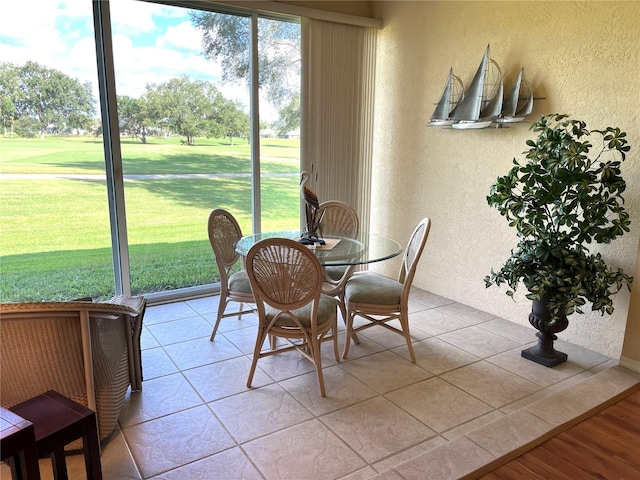 view of sunroom