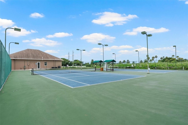 view of tennis court