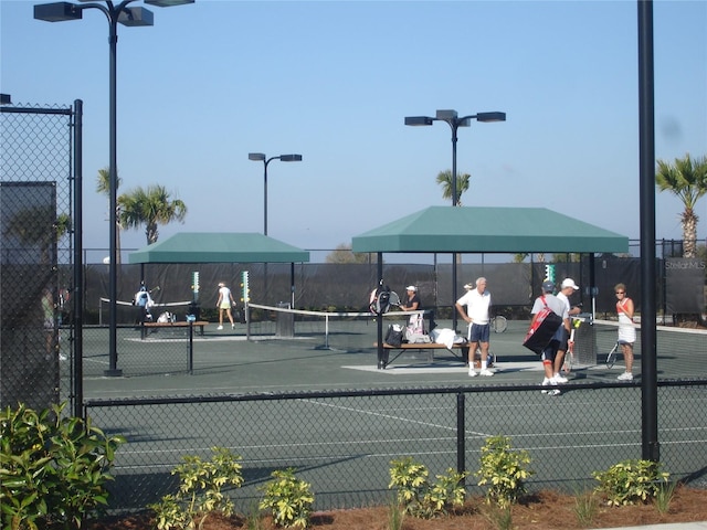 view of tennis court