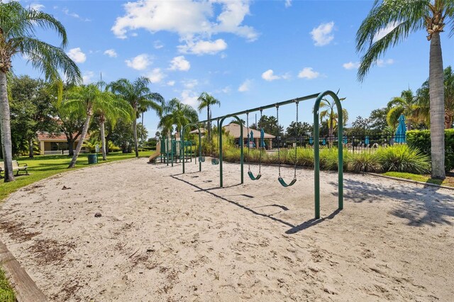 view of jungle gym