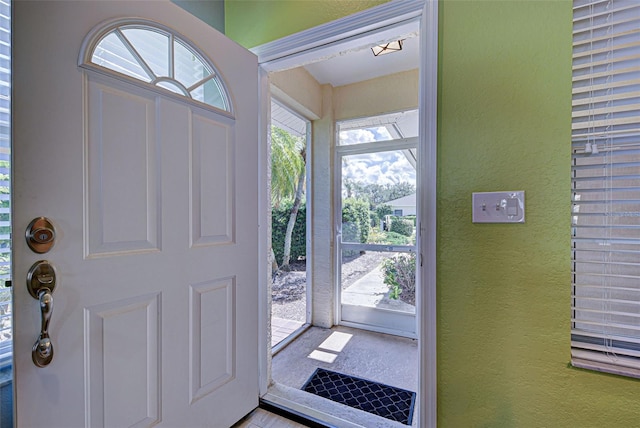 view of entrance foyer