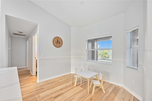 interior space featuring hardwood / wood-style floors