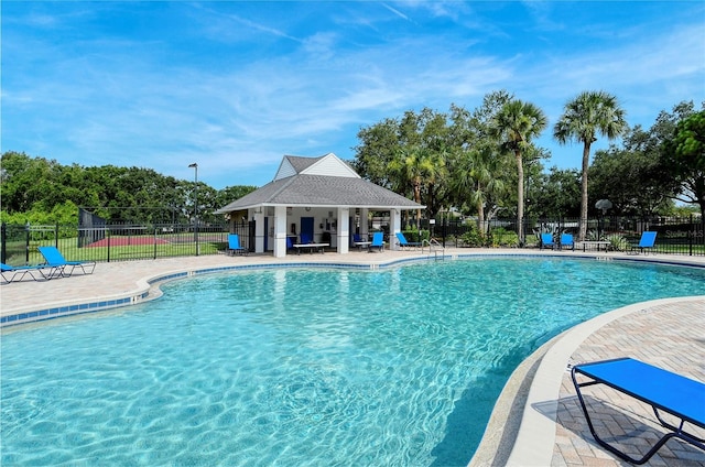 view of pool with a patio area