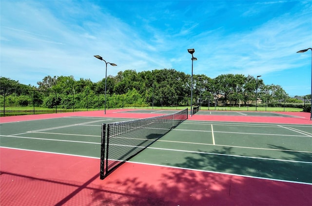 view of sport court