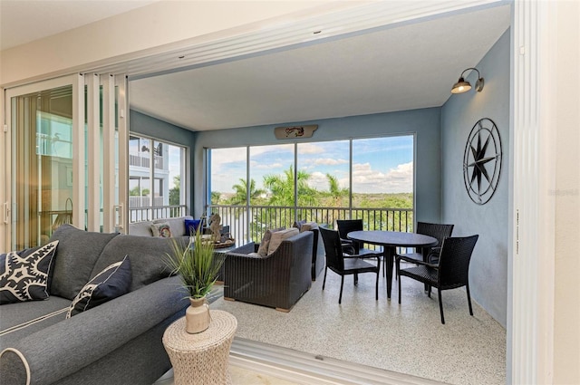 sunroom / solarium featuring a wealth of natural light