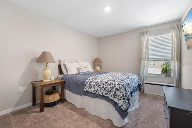 bedroom featuring carpet floors