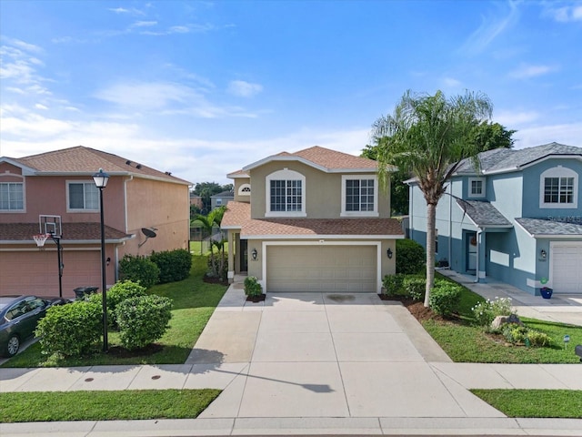 view of front of house featuring a garage