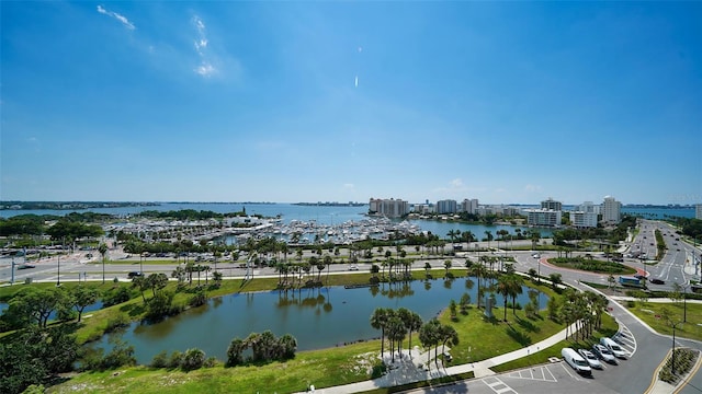 1255 N Gulfstream Ave Unit 1003, Sarasota, FL 34236 - water view with nearby urban area