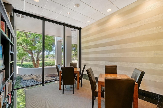 1255 N Gulfstream Ave Unit 1003, Sarasota, FL 34236 - dining area with plenty of natural light, recessed lighting, and expansive windows