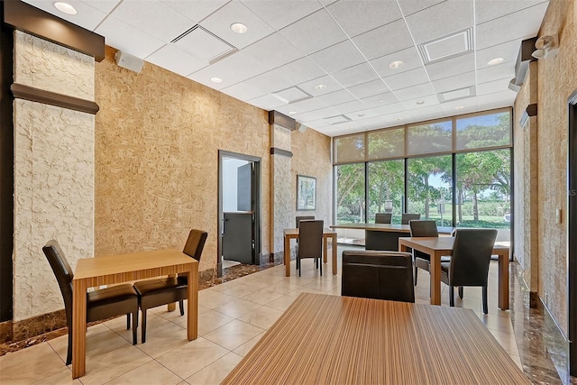 1255 N Gulfstream Ave Unit 1003, Sarasota, FL 34236 - building lobby with a paneled ceiling, a towering ceiling, and recessed lighting