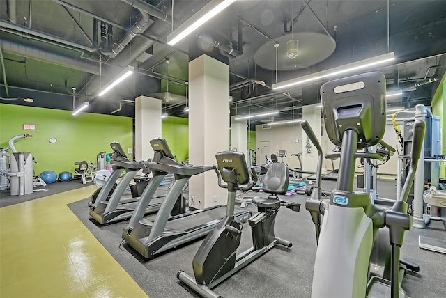 view of exercise room