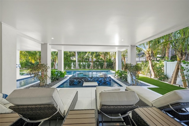 view of sunroom / solarium