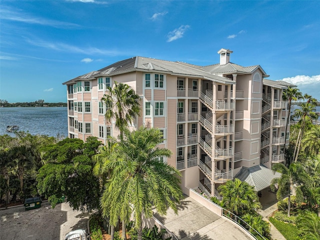 view of property featuring a water view