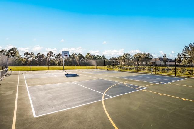 view of sport court with tennis court