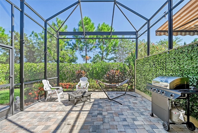 view of sunroom / solarium