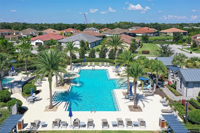 view of pool with a patio area