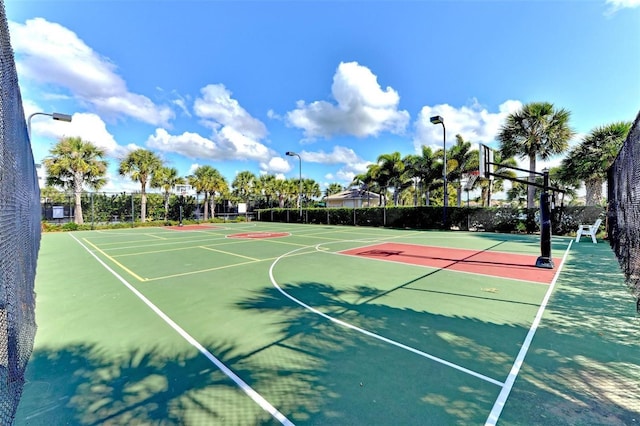 view of sport court